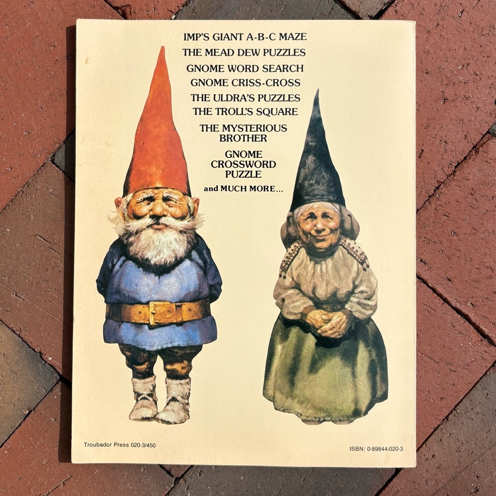 1980 Gnomes Games Trolls Gnome Puzzles Tricks Magic Word Search Fey Larry Evans - Picture 12 of 12